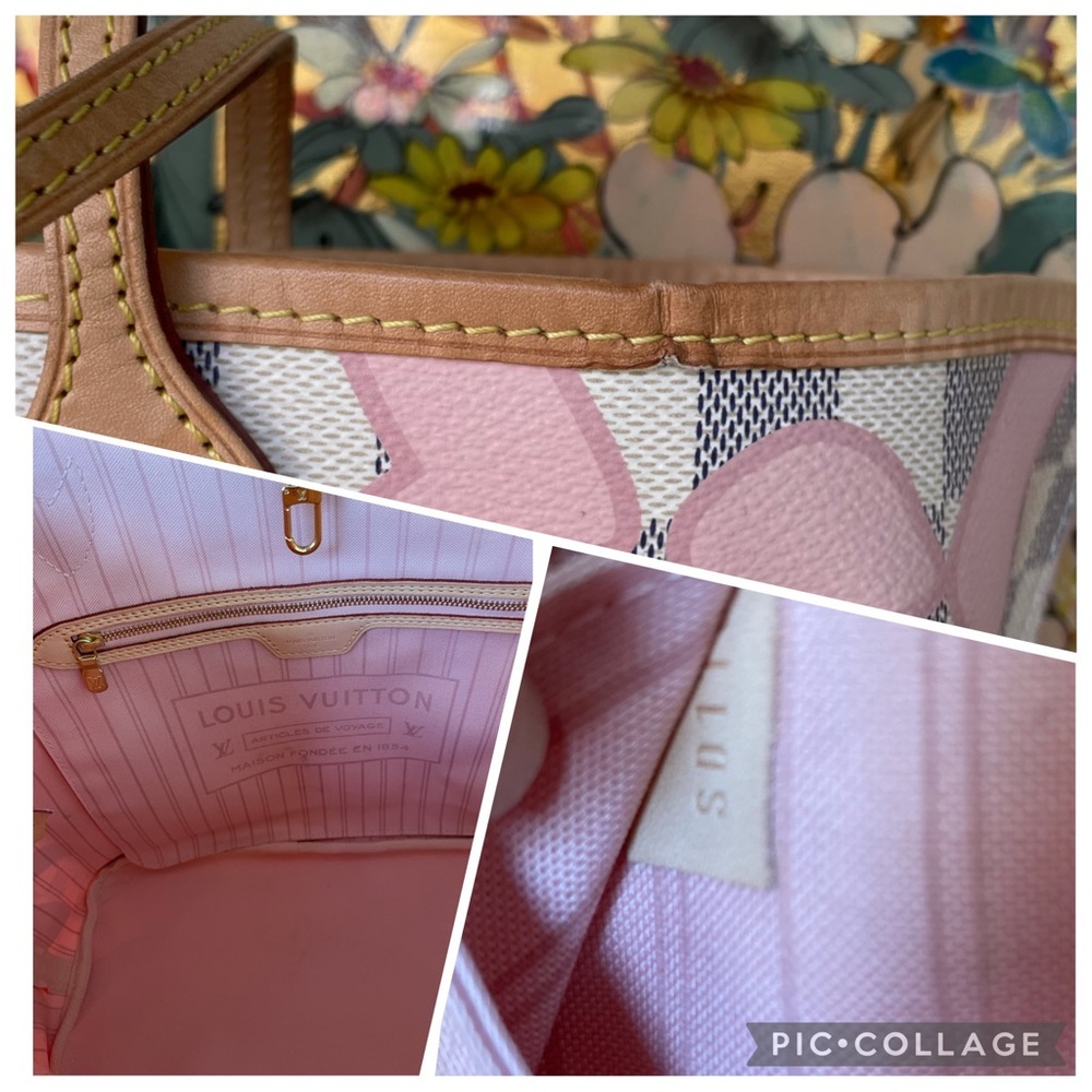 π Louis Vuitton Neverfull Damier Azure Tahitienne Ltd Edition RARE - Picture 16 of 17